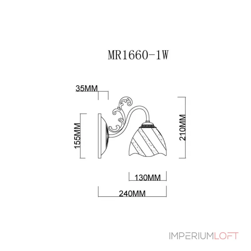 Бра MyFar Nicole MR1660-1W
