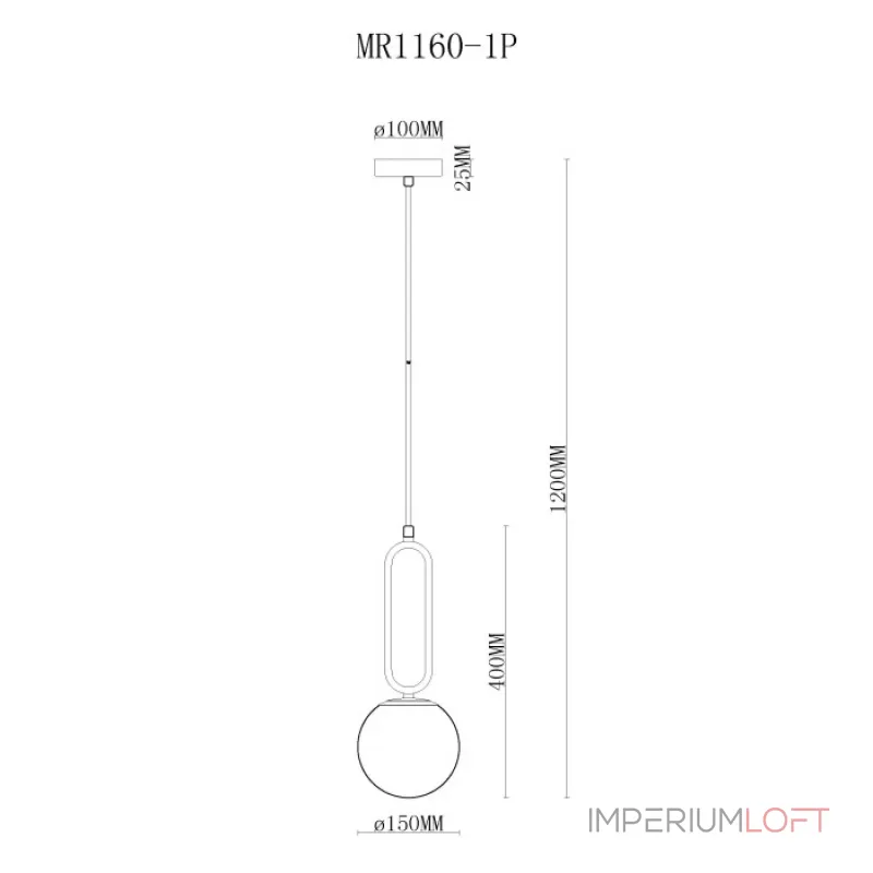 Подвесной светильник MyFar Pierre MR1160-1P