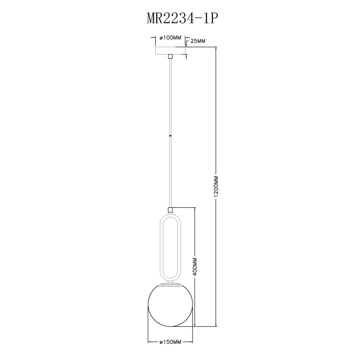 Подвесной светильник MyFar Pierre MR2234-1P от ImperiumLoft