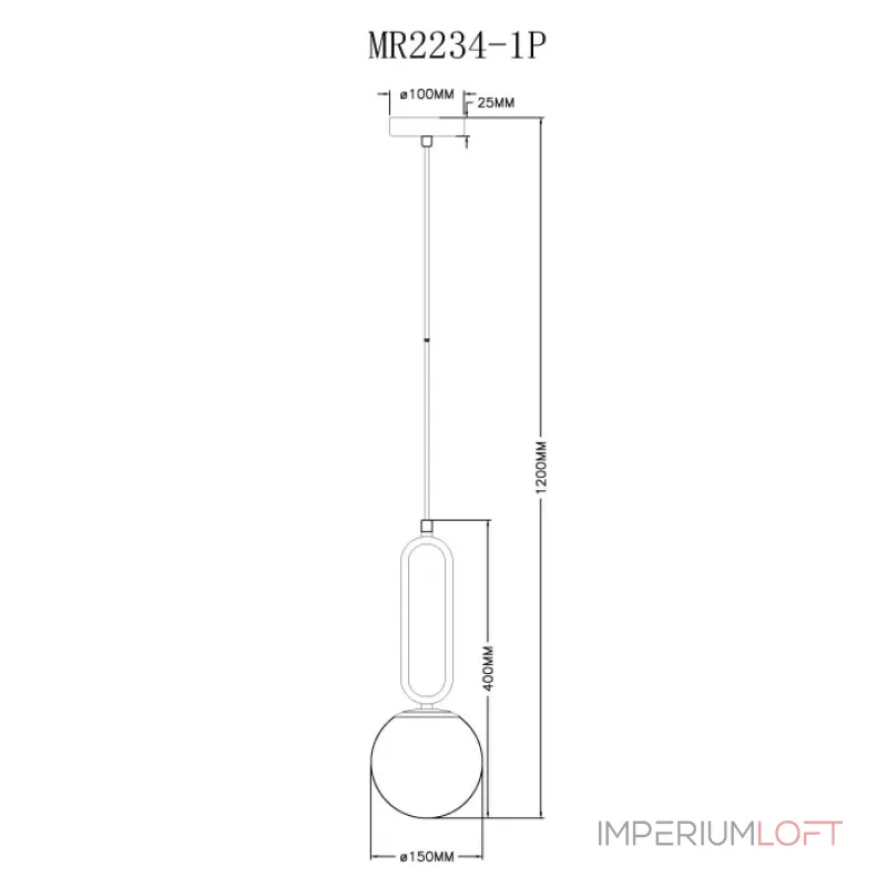 Подвесной светильник MyFar Pierre MR2234-1P Подвесной светильник MyFar Pierre MR2234-1P