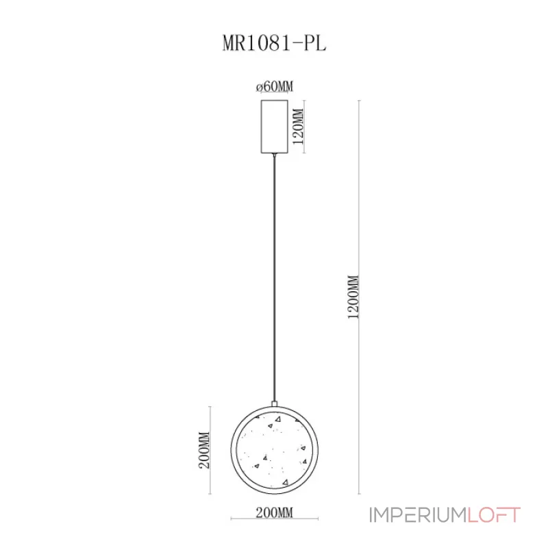 Подвесной светильник MyFar Lora MR1081-PL