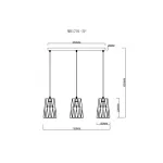 Подвесной светильник MyFar Scrum MR1701-3P