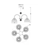 Люстра MyFar Flora MR2273-5C от ImperiumLoft