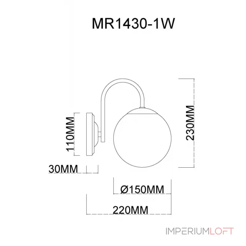 Бра MyFar Kate MR1430-1W