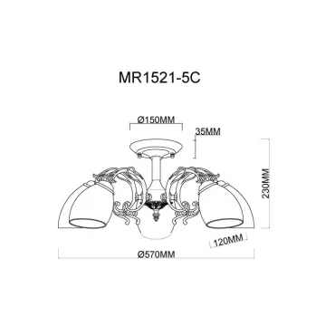 Люстра MyFar Biene MR1521-5C от ImperiumLoft