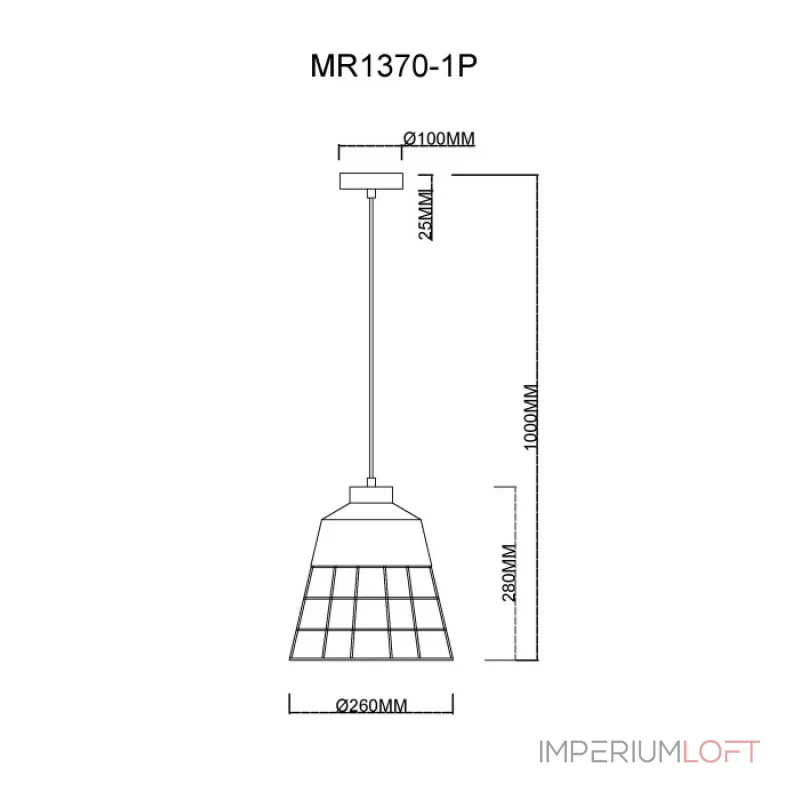 Подвесной светильник MyFar Hill MR1370-1P Подвесной светильник MyFar Hill MR1370-1P