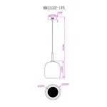 Подвесной светильник MyFar Charlie MR2132-1PL от ImperiumLoft