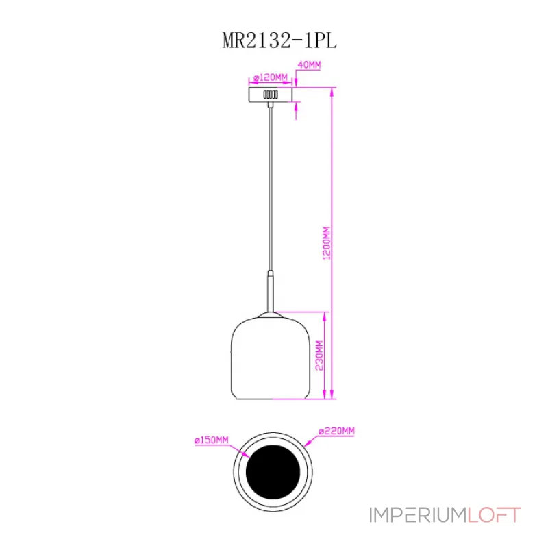 Подвесной светильник MyFar Charlie MR2132-1PL от ImperiumLoft Подвесной светильник MyFar Charlie MR2132-1PL от ImperiumLoft
