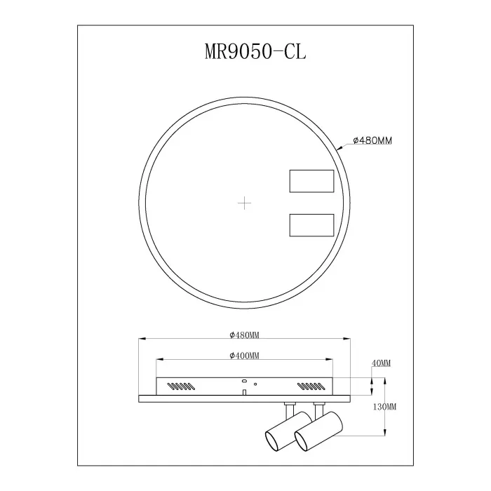 Потолочный светильник MyFar Focus MR9050-CL от ImperiumLoft