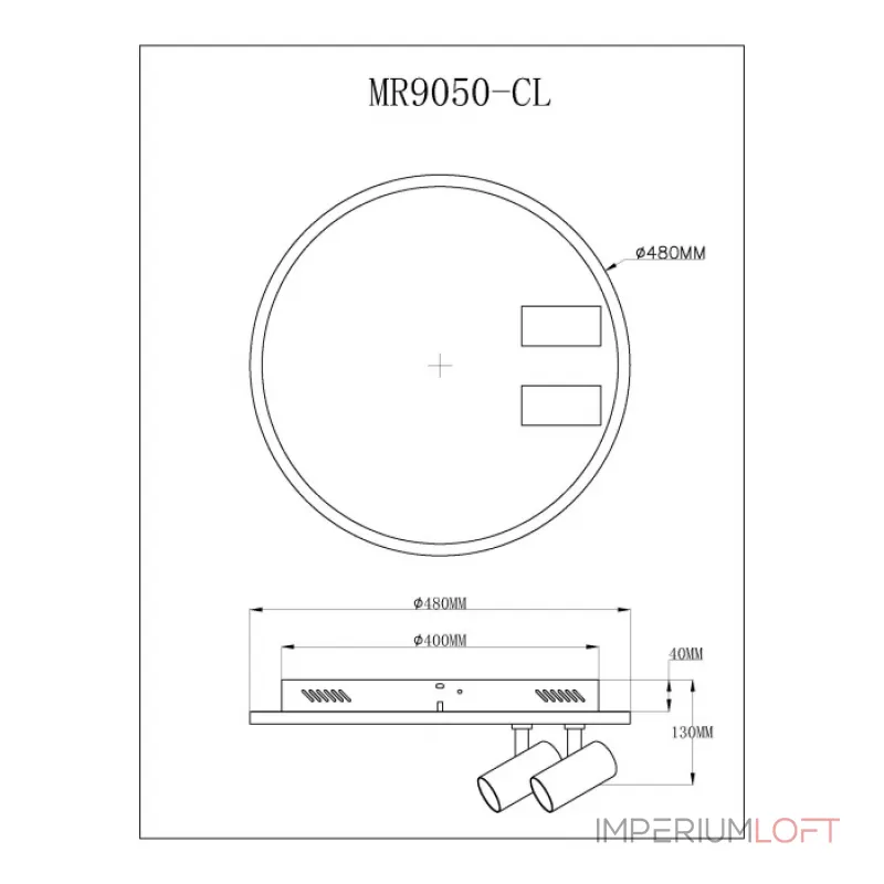 Потолочный светильник MyFar Focus MR9050-CL