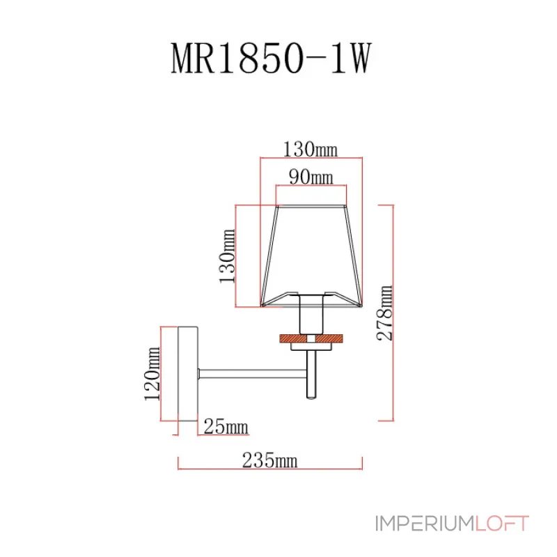 Бра MyFar Daniel MR1850-1W