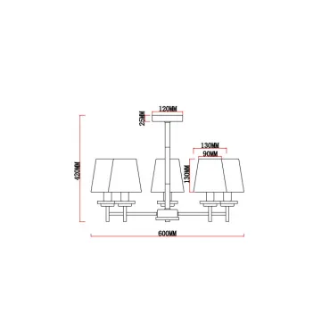 Люстра MyFar Daniel MR1841-5C от ImperiumLoft