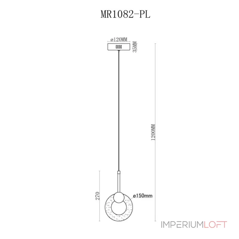 Подвесной светильник MyFar Lora MR1082-PL