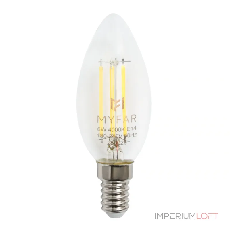 Светодиодная лампочка E14 6W 4000K 750Lm MyFar Base14 MB1002E14-6W4K