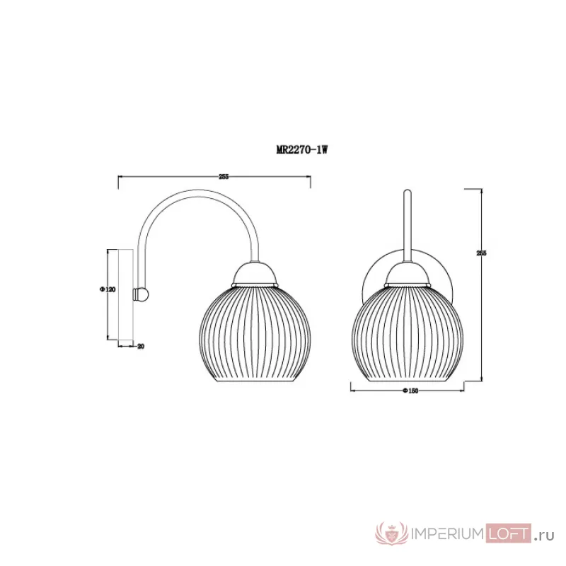 Бра MyFar Flora MR2270-1W от ImperiumLoft