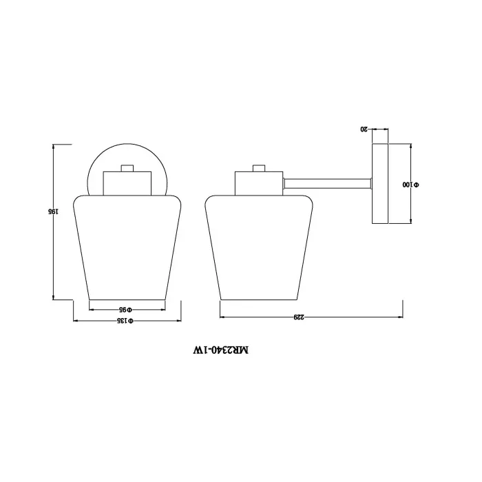 Бра MyFar Mark MR2340-1W от ImperiumLoft