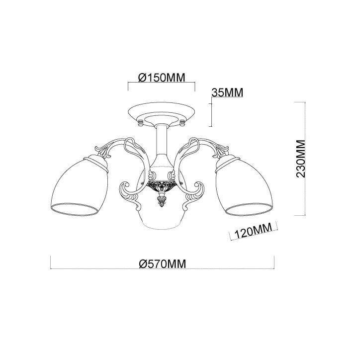 Люстра MyFar Biene MR1522-3C от ImperiumLoft