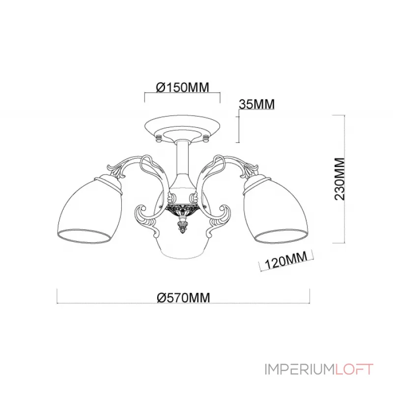 Потолочная люстра MyFar Biene MR1522-3C Потолочная люстра MyFar Biene MR1522-3C