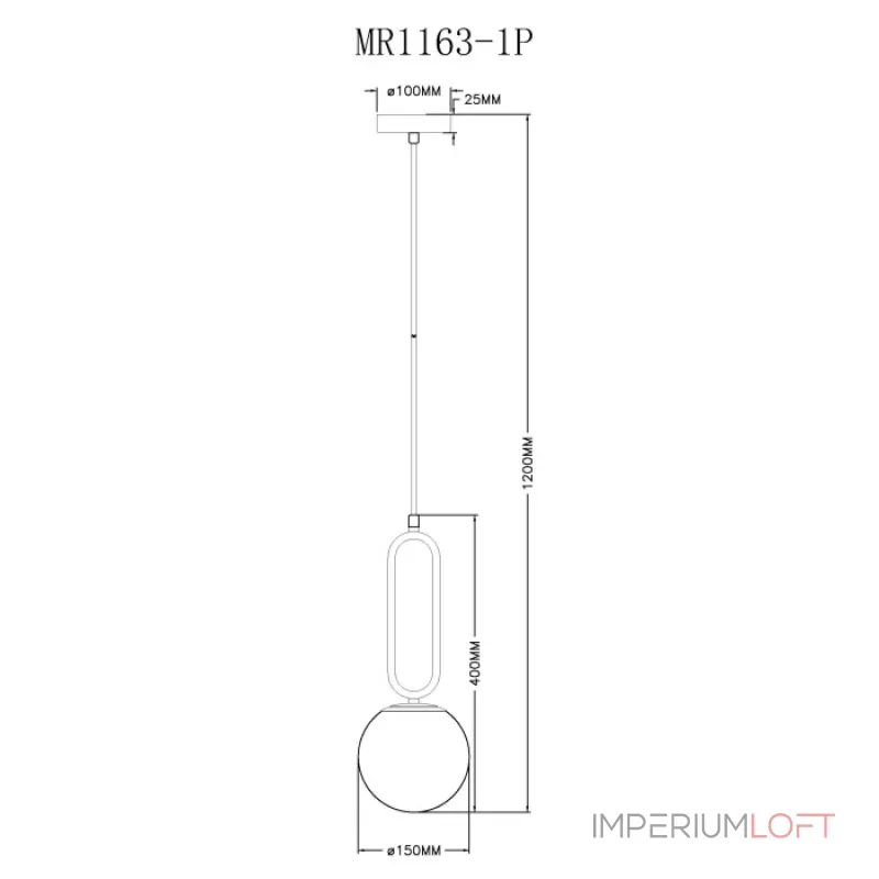 Подвесной светильник MyFar Pierre MR1163-1P