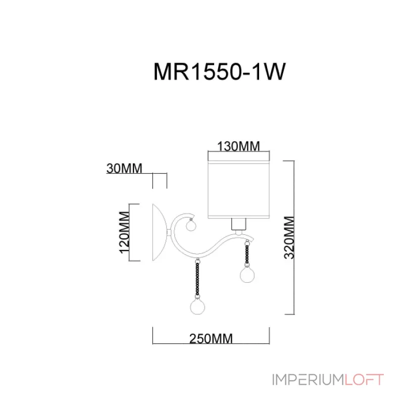 Бра MyFar Dante MR1550-1W