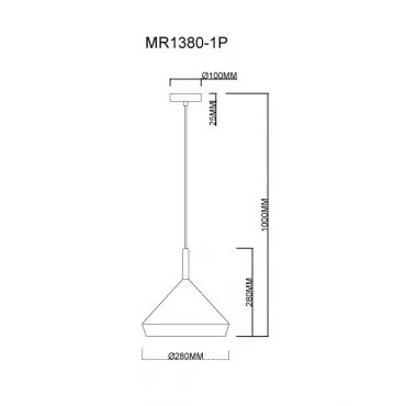 Подвесной светильник MyFar Adele MR1380-1P от ImperiumLoft