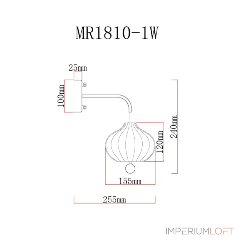 Бра MyFar Katrin MR1810-1W