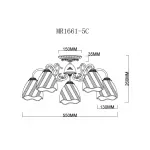 Люстра MyFar Nicole MR1661-5C от ImperiumLoft