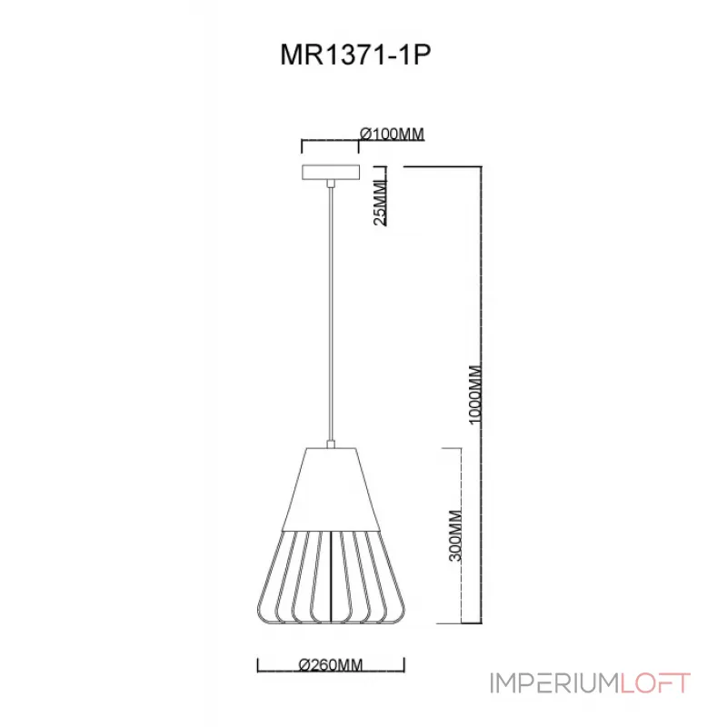 Подвесной светильник MyFar Hill MR1371-1P Подвесной светильник MyFar Hill MR1371-1P