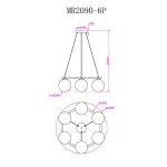 Подвесной светильник MyFar Edith MR2090-6P