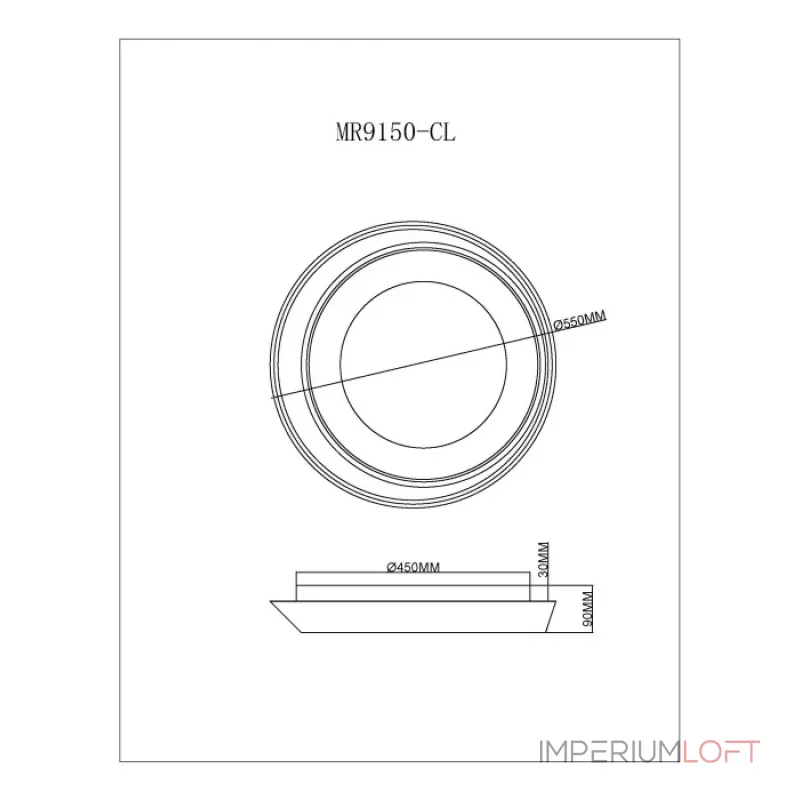 Потолочный светильник MyFar Phoebe MR9150-CL Потолочный светильник MyFar Phoebe MR9150-CL