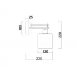 Бра MyFar Bona MR1590-1C от ImperiumLoft