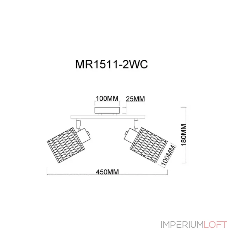 Спот MyFar Cathy MR1511-2WC Спот MyFar Cathy MR1511-2WC