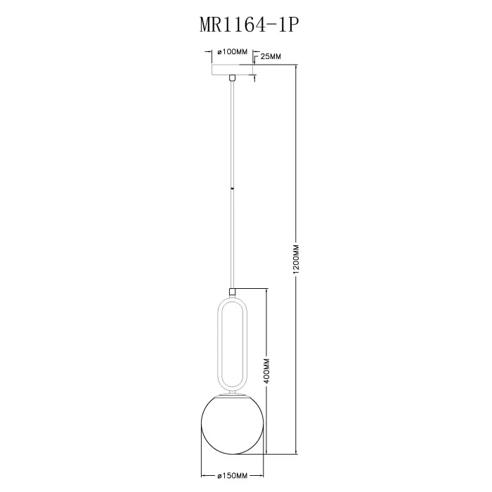 Подвесной светильник MyFar Pierre MR1164-1P от ImperiumLoft