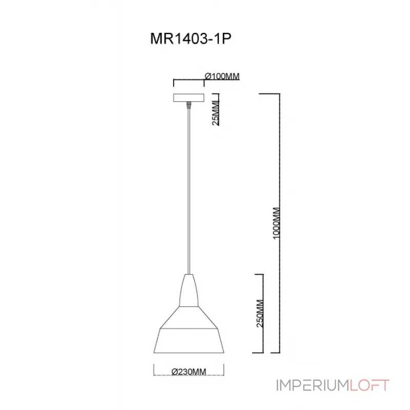 Подвесной светильник MyFar Brigitte MR1403-1P