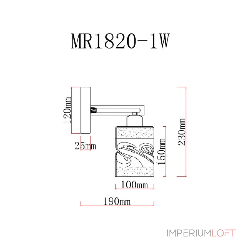 Бра MyFar Olivia MR1820-1W