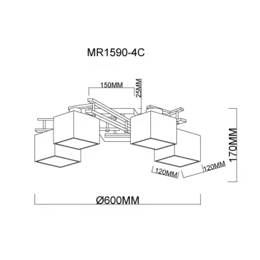 Люстра MyFar Bona MR1590-4C от ImperiumLoft