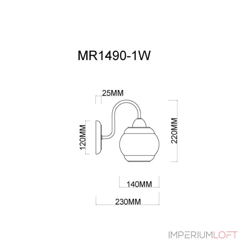 Бра MyFar Kris MR1490-1W