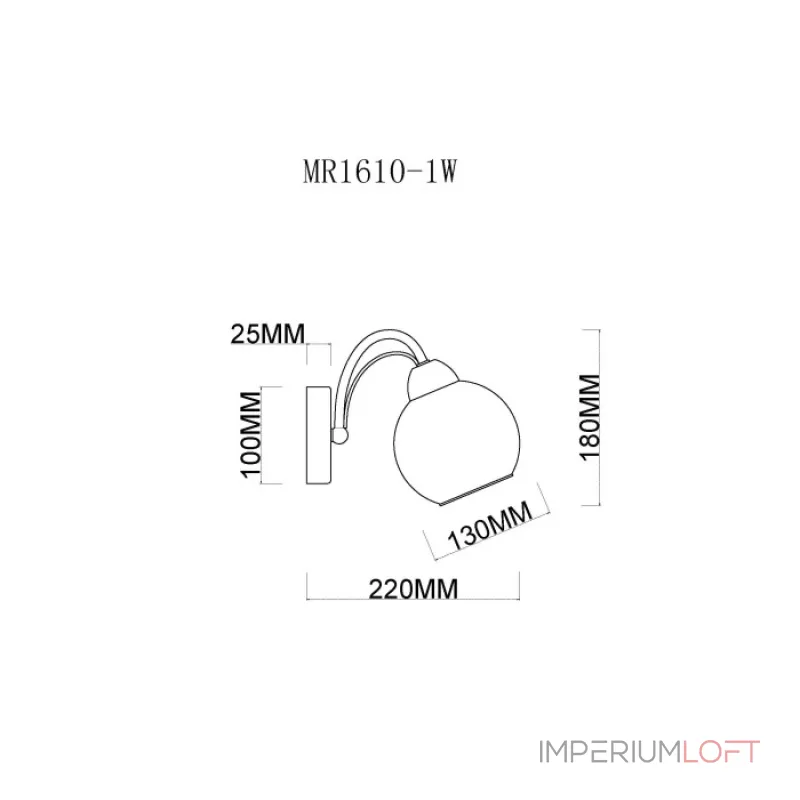 Бра MyFar Marsel MR1610-1W