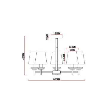 Люстра MyFar Daniel MR1851-5C от ImperiumLoft