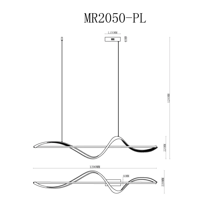Подвесной светильник MyFar Marry MR2050-PL от ImperiumLoft