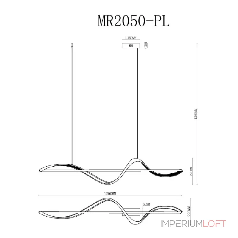 Подвесной светильник MyFar Marry MR2050-PL