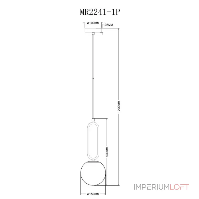 Подвесной светильник MyFar Pierre MR2241-1P