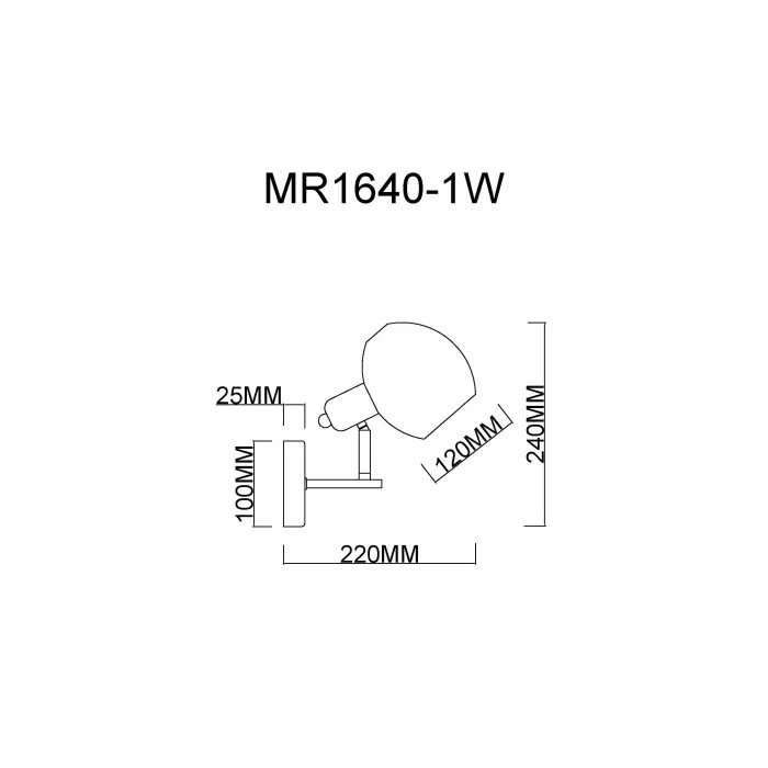 Бра MyFar Diana MR1640-1W от ImperiumLoft