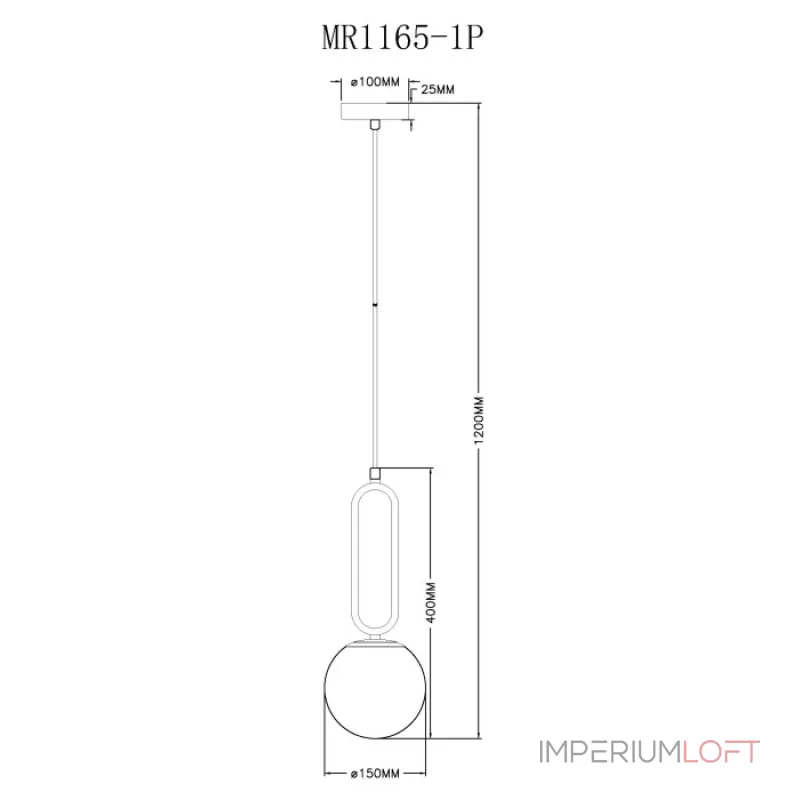 Подвесной светильник MyFar Pierre MR1165-1P