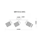 Спот MyFar Cathy MR1512-3WC от ImperiumLoft