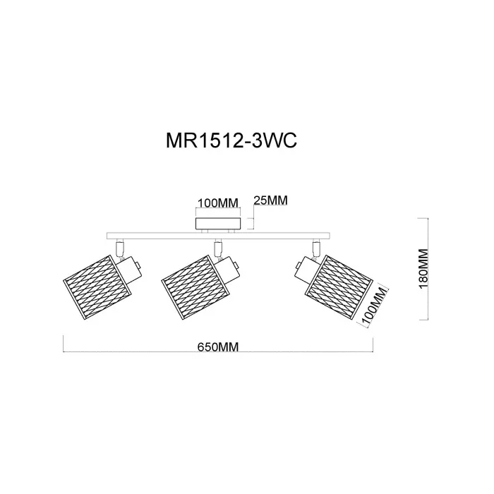 Спот MyFar Cathy MR1512-3WC от ImperiumLoft