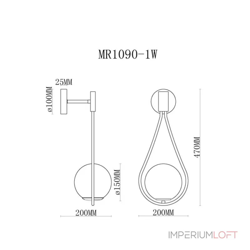 Бра MyFar Florenz MR1090-1W