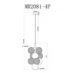 Подвесной светильник MyFar Michelle MR2081-5P