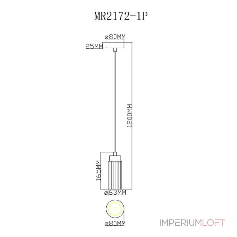 Подвесной светильник MyFar Alex MR2172-1P