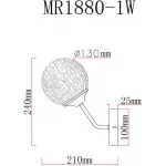 Бра MyFar Camilla MR1880-1W от ImperiumLoft